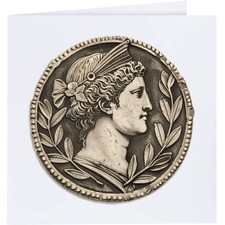 'Roman Coin' Greeting Cards