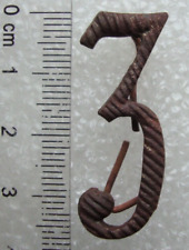 WW1 Russian Imperial Army Shoulder Board Number 3 Brass Original D2