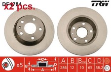 X2 PCS REAR BRAKE DISC ROTOS