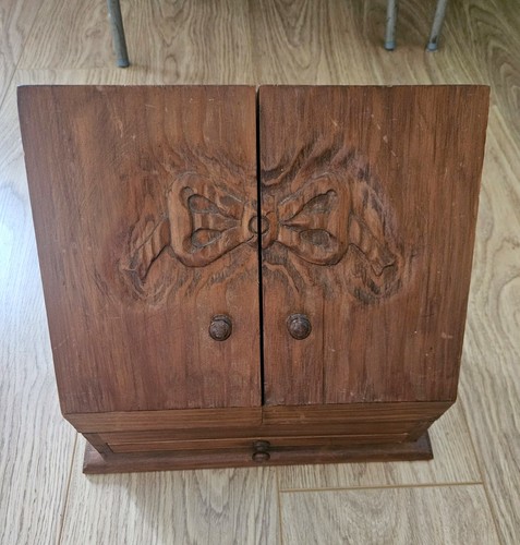 Wooden letter bureau desk - wooden,