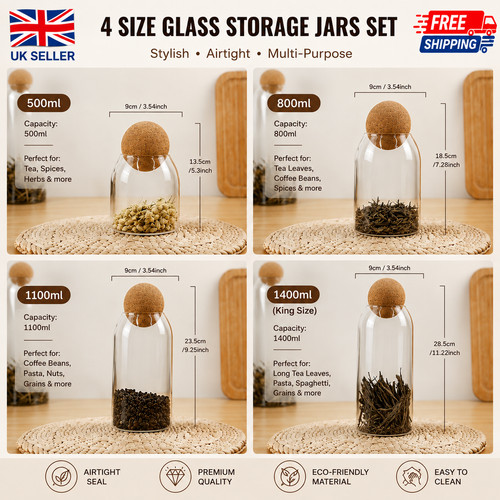 Tea coffee sugar canisters set - tea,
