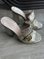 Gucci Marmont Heel Mules