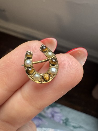 Antique 18k gold horseshoe - 18k,
