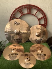 Set Of Sabian Brass Cymbals