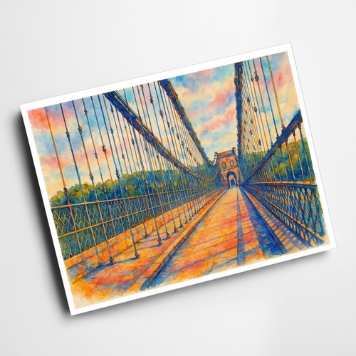 Print menai bridge - -,
