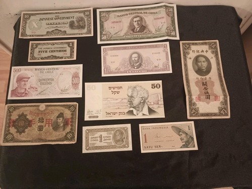 Vintage foreign currency lot - foreign,