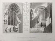 1846 Antique Print; All Saints