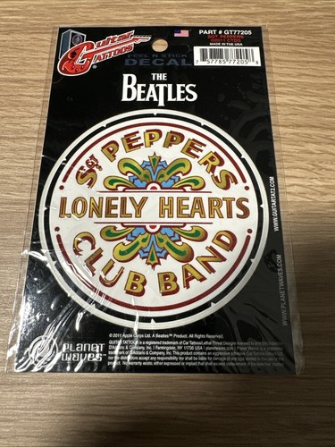The beatles guitar decal - the,