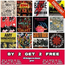 The Best Rock Concert Posters/Prints Wall Art Home Decor