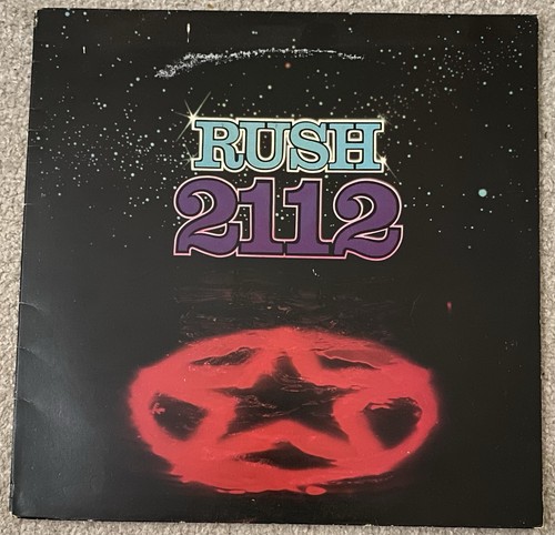 Rush 2112 vinyl 1976 - rush,