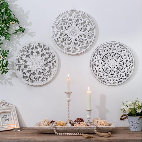 Walasis wood wall decor - decor, carved