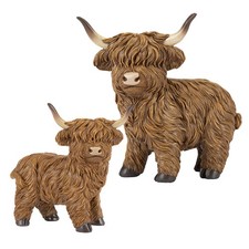 Highland Cow Ornament Animal Resin - Choose Design
