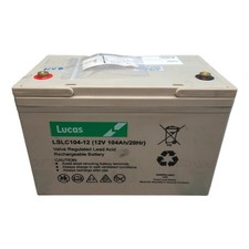 ISUZU D-MAX RG MK3 2022 Lucas Battery 12V 104Ah 20hour LSLC104-12