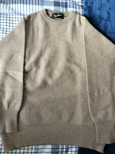 Barbour men large beige wool - beige,