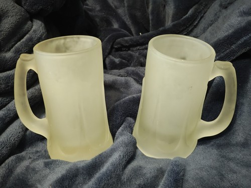 Lot frosted beer mugs - of,