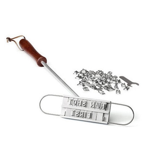 Letters bbq branding - bbq, iron