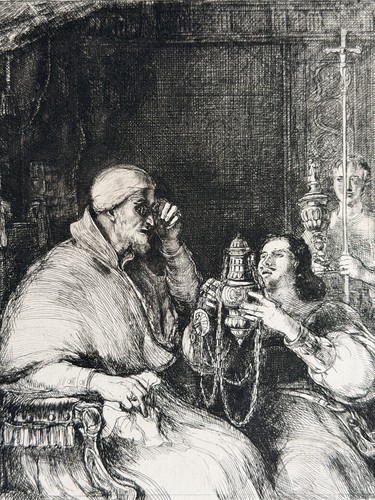 Rare etching david - david, wilkie