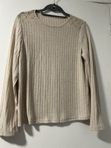 Soft size medium beige - size, ribbed