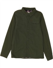 MOUNTAIN WAREHOUSE Boys Lumberjack Shirt 12-13 Years Green Cotton CO07