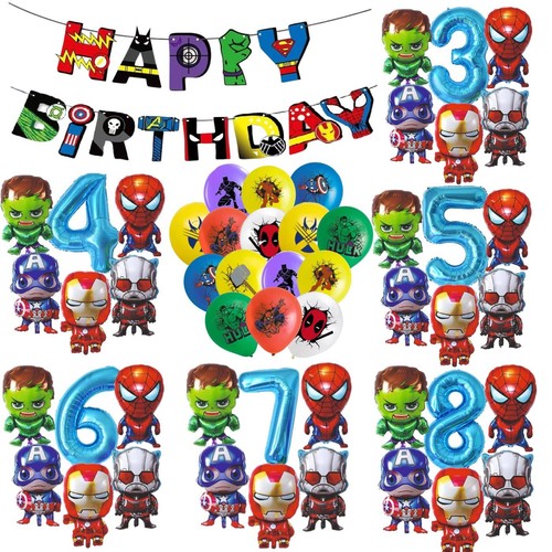 Avengers birthday balloon set - avengers,