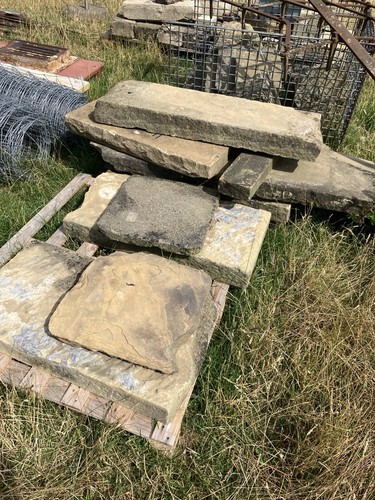 York stone flags and steps - stone,