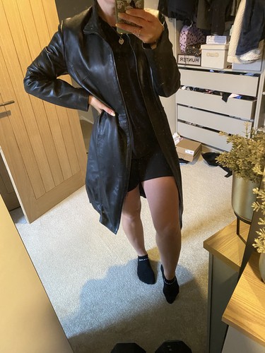 Barneys longline leather - barneys, coat
