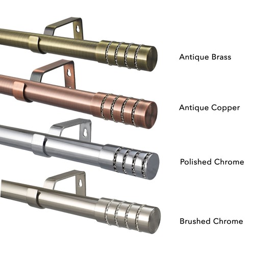 Curtain poles 19mm extendable - curtain,