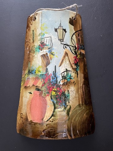 Hand painted signed - ,