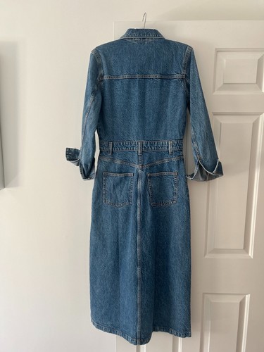 Zara blue denim shirt waisted - denim,