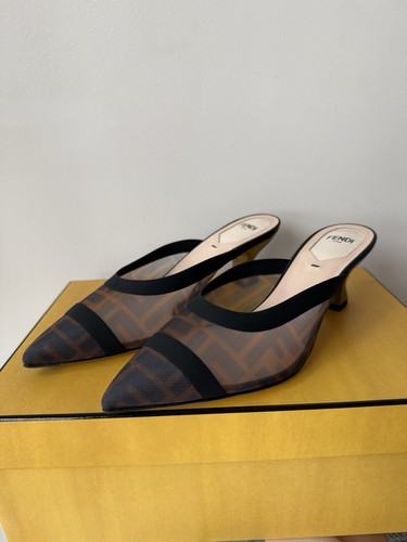 Fendi colibri mules black - fendi, in