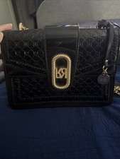 River Island Black And Gold Shoulder Or Crossbody Bag Perfect Condition