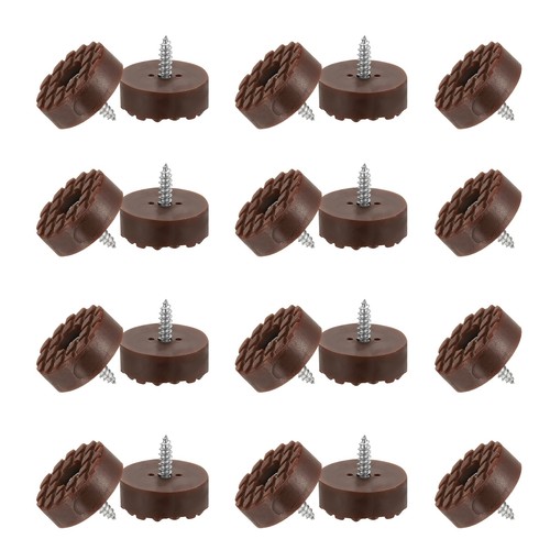 20pcs screw on rubber - 0.9", screw-on