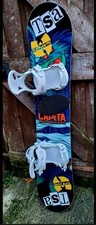 Capita Microscope 129 Snowboard + Union Juliet Bindings Small 1-4 UK. Waxed
