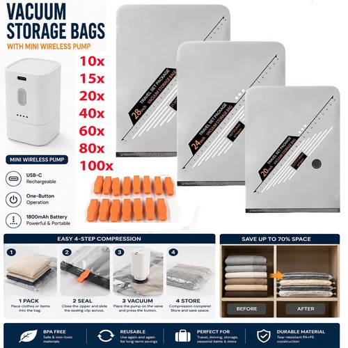 Vacuum storage bags - vacuum,