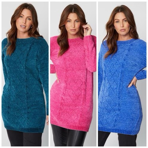 New chenille longline - new,