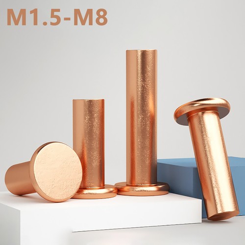 Solid copper flat - copper, head