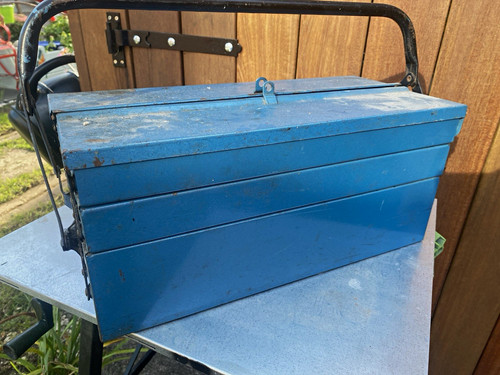 Blue metal tray - 5-tray, cantilever