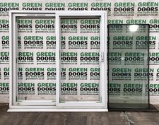 USED UPVC SLIDING DOORS PATIO SLIDERS EXTERNAL WHITE EXTERIOR DOUBLE GLAZED