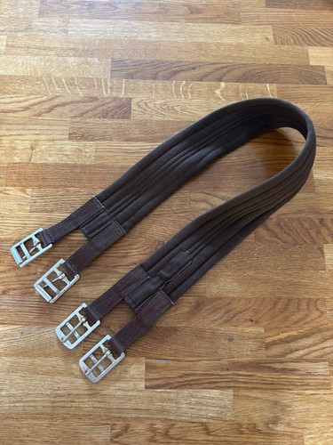 Brown fabric horse girth - horse,