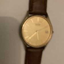 Gents Gold Tone Seiko Dress