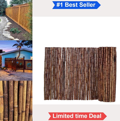 Bamboo fence roll - bamboo, 8ft