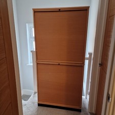 KINNARPS Solid Wood Tambour Filing Cabinet Storage