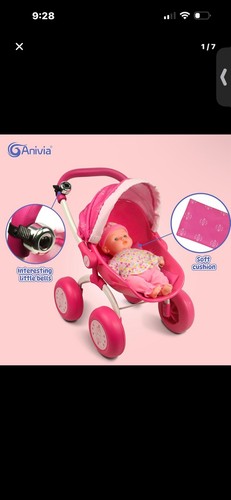 Annivia baby doll stroller - doll,
