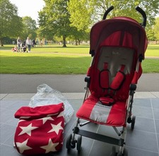 Silver Cross Zest red stroller