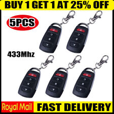 5pcs Replacement Garage Door Electric Gate Cloning Remote Control Key Fob 433Mhz