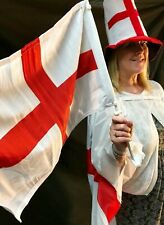 England Supporter Pack - Wearable Flag, Top Hat & Fabric Flag Rugby Football