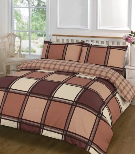 New logan duvet checked cover - new,