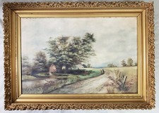 Old Antique San Jose California Plein Air Impressionist Painting Rural Landscape