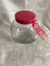 M&S Original Percy Pig Sweetie Jar, Pink Lid, with tag, excellent cond, EMPTY