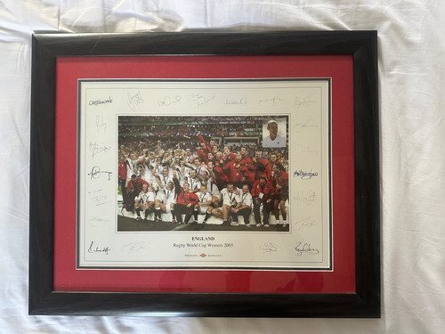Signed england rugby world - england,